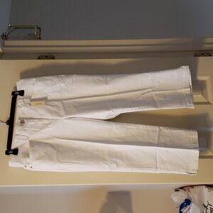 NWT Jones New York Sport Petite Stretch White Pants Size 10P